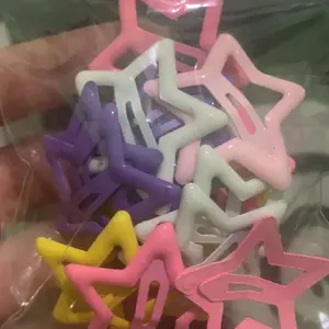 jepit bintang 10 pcs jepit bintang 50 pcs jepit bintang 100 pcs jepit bintang anak warna cantik bahan premium cocok untuk remaja dan anak-anak harga murah grosir jepit bintang y2k jepitan rambut