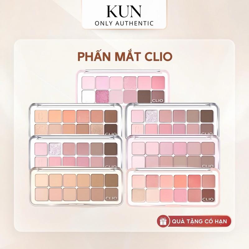 Bảng mắt 12 ô Clio Pro Eye Palette Bảng Phấn Mắt Trang Điểm Nữ Cosmetic Mỹ Phẩm