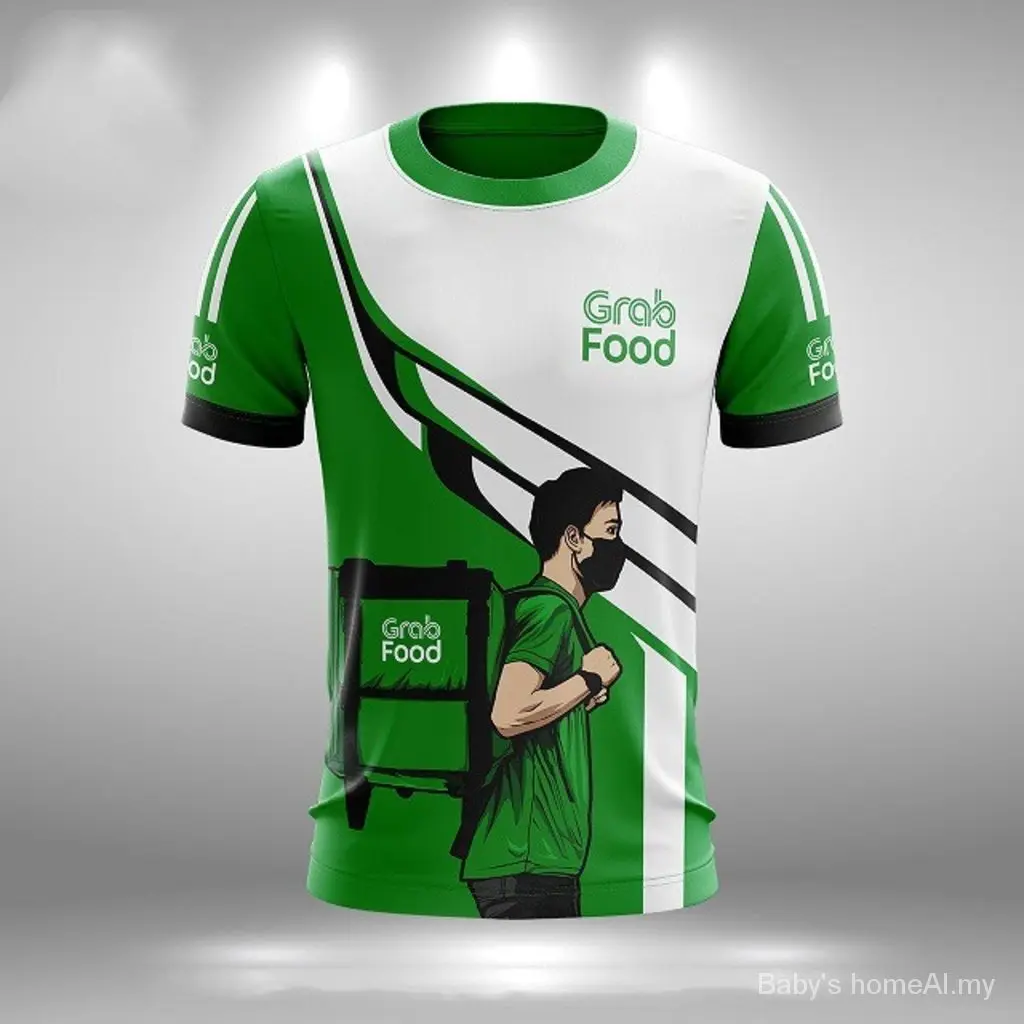 in quality [high 2024 new the rider grab food t-shirt popular WODV Casual Fabric Menswear Polyester Clothing Top