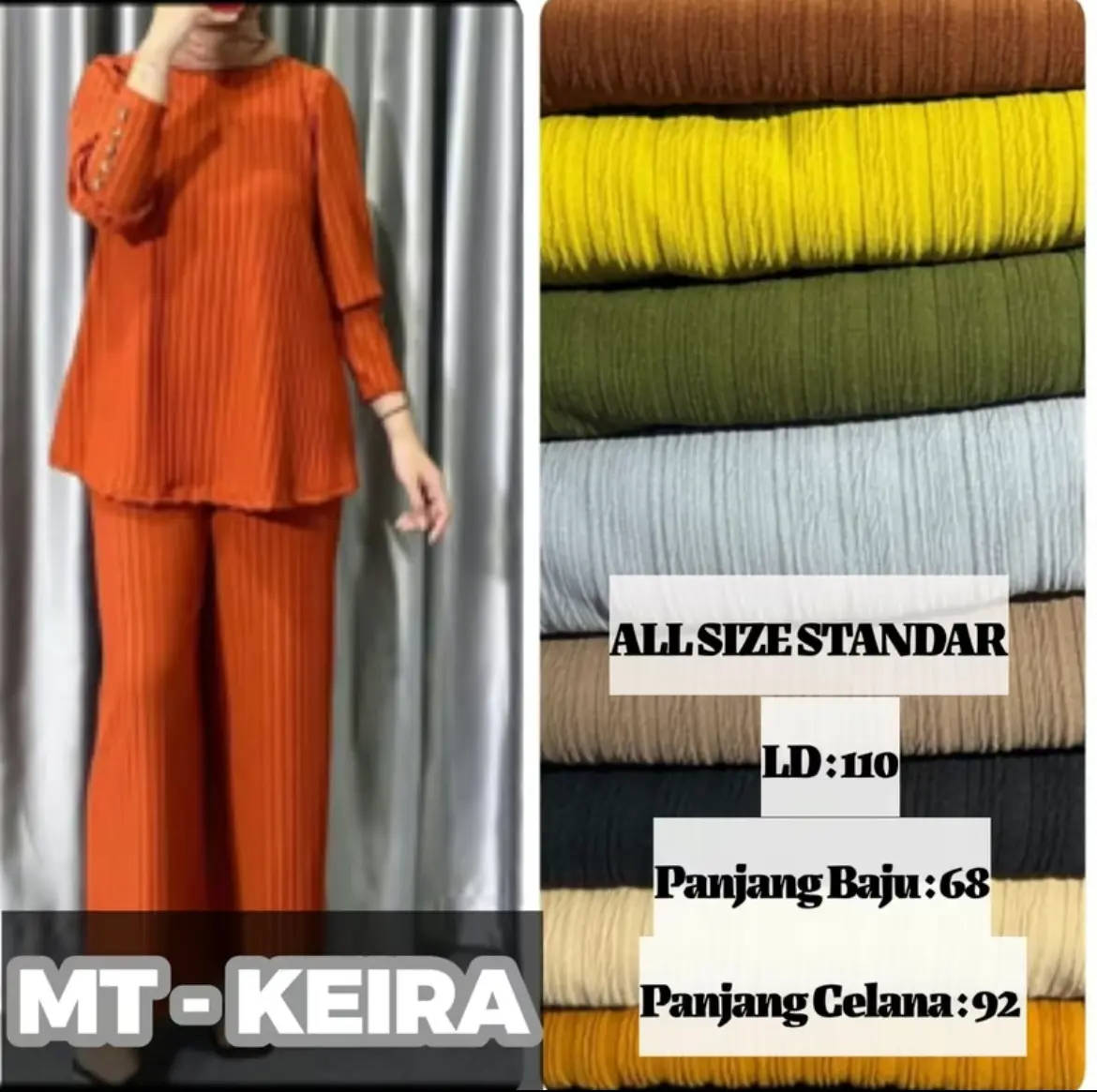 D - Oneset Kiera Variasi Kancing Tangan [READY KIRIM]