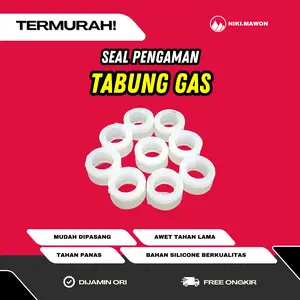 [ 20 Pcs ] Karet Tabung Gas Elpiji SNI - Silikon LPG 3/12 kg warna putih - Lentur dan tahan lama