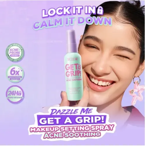 -BERKAH- [NEW LAUNCH] DAZZLE ME Get A Grip! Makeup Setting Spray Acne Soothing Beauty Protecting 6x Soothing Boost Makeup
