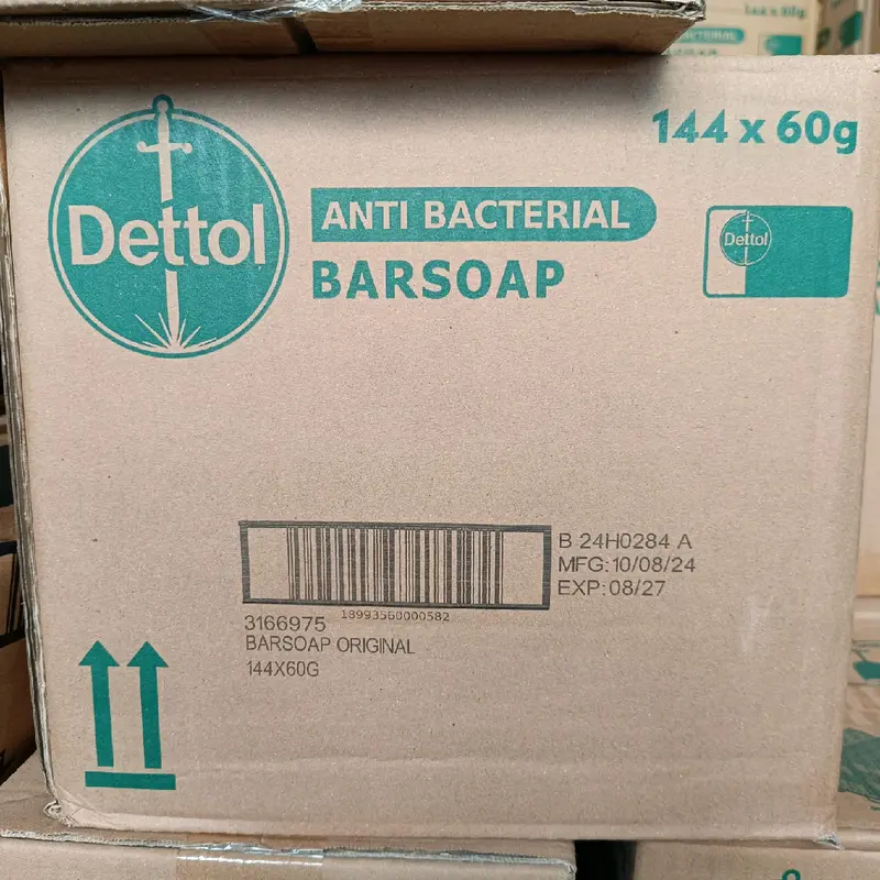 1 Karton Sabun Dettol 60gr Sabun Batang Mix Campur Isi 144pcs 3
