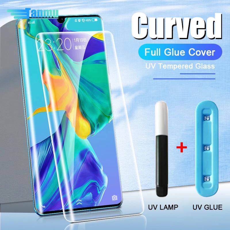 ฟิล์มกันรอยกระจกนิรภัยโค้งยูวี ฝังกาวเต็ม สำหรับ VIVO V40e, V40, V30e, V30, V29 Lite Pro 5G