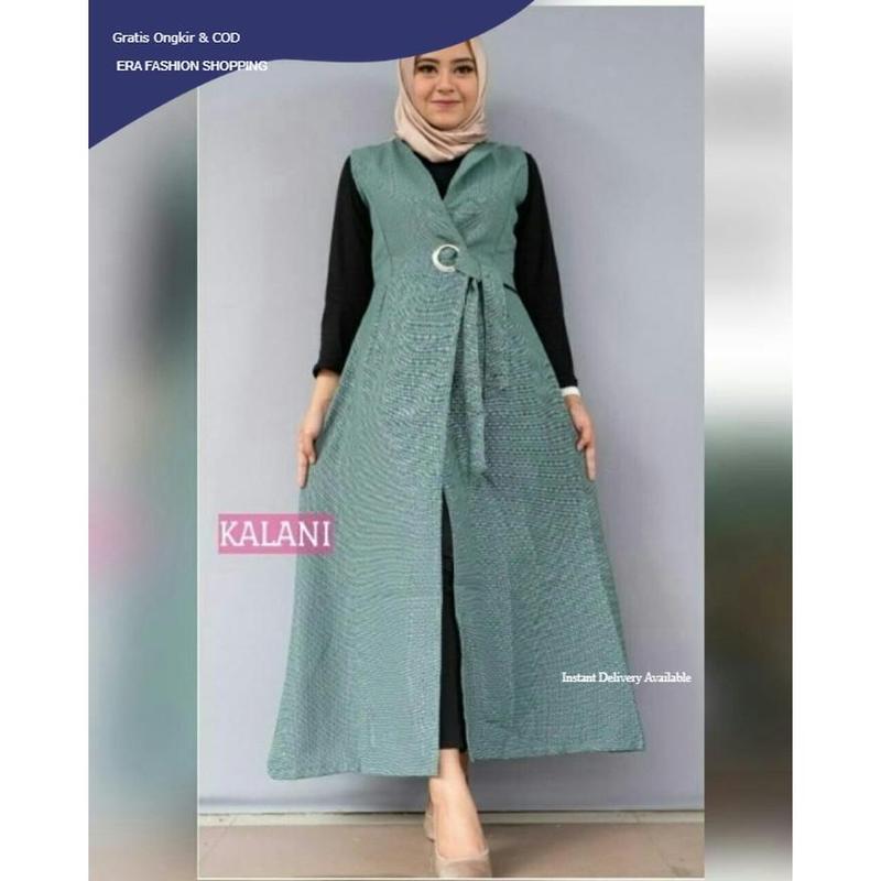 Baju Auter kalani tosca RO pakain Wanita rompi katun supernova tosca Fashion Kekinian Ramadhan Lebaran 2025 Fit Muslim Atasan Cardigan 0