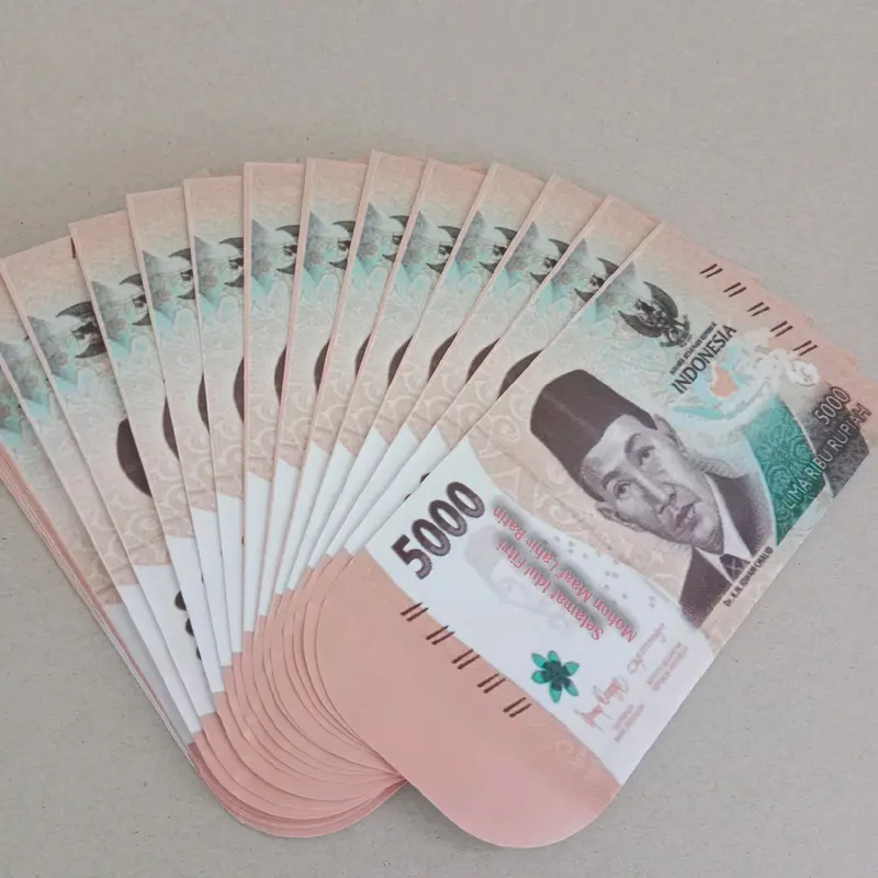 50 lembar... amplop lebaran motif gambar duwit mainan 5 rb 0
