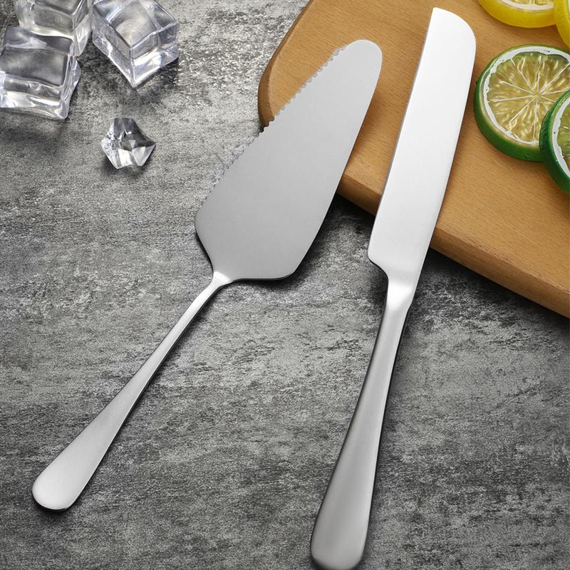 Product Introduction of 2pcs/set Stainless Steel Cake Cutter Pizza Shovel Set 34