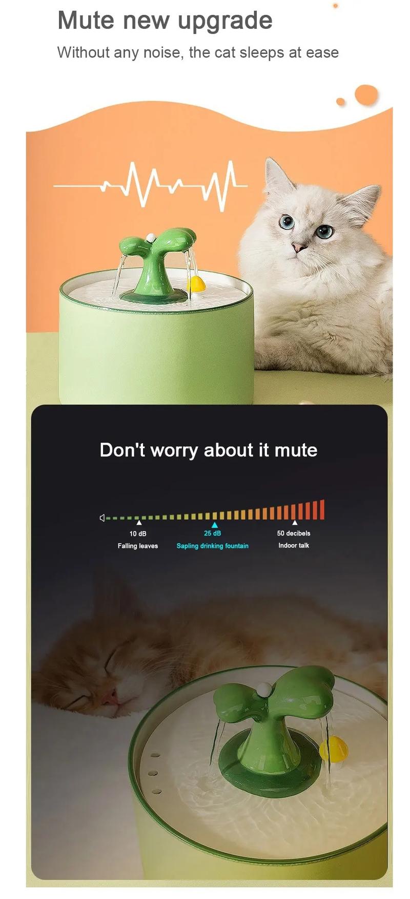 Product Introduction of Cat Electric Ceramic Water Dispenser with Filter and Live Water Circulation for Automatic Drinking - Pet Mobile Water Dispenser Supplies 6