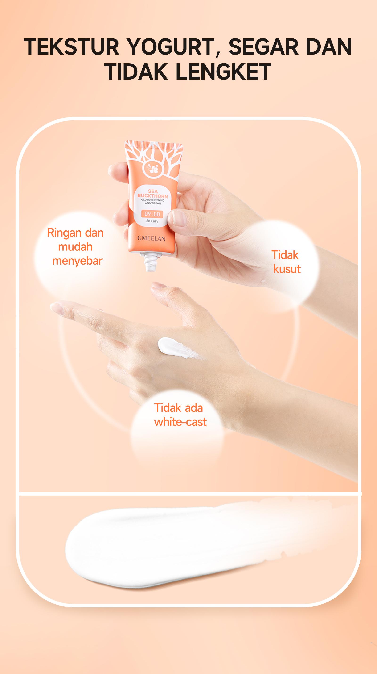 GMEELAN ORI 100% Orange Exfoliating Gel Face Eksfoliasi Wajah + Lazy Cream Day Cream Set Pemutih Wajah Skincare Kit
