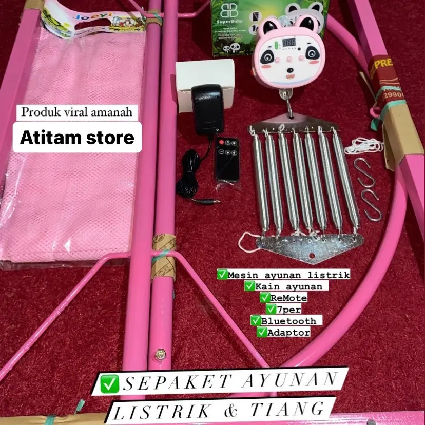 MAKASSAR MURAH!!! SEPAKET AYUNAN LISTRIK ,TIANG & KAIN AYUNAN