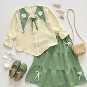 NEWW SET ROK ANAK 2-12 TAHUN CANTIKA SET ROK BAHANN CRINKLE Fashion kekinian