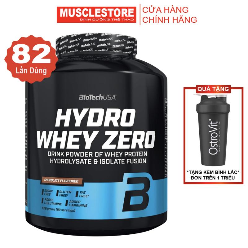 Sữa Bột Biotech USA Hydro Whey Zero Hydrolyzed Whey Protein Isolate 82 lần dùng 4Lbs | Muscle Store
