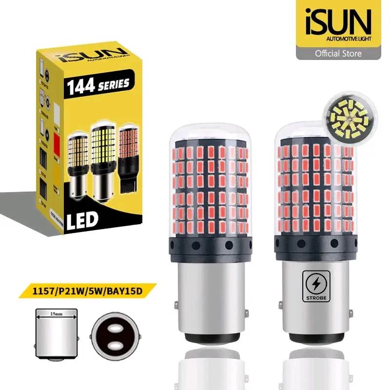 Sepasang Lampu Rem Kedip Kaki 2 Dajal 114 Mata 1157 12Volt & 24Volt Lampu Rem Dajal Motor Mobil Bis Truk Car