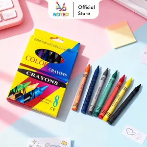 Set Krayon Warna Warni Aman Digunakan Non Toxic Perlengkapan Menggambar Seni YL0301