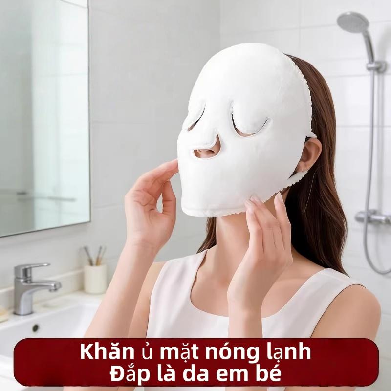 Mặt Nạ Ủ Nóng Lạnh Cải Thiện Chất Lượng Da - Vải Siêu Mềm Thân Thiện Với Da, Hỗ Trợ Hấp Thụ Dưỡng Chất Từ Serum, Giảm Mụn Và Làm Mờ Nếp Nhăn Hiệu Quả