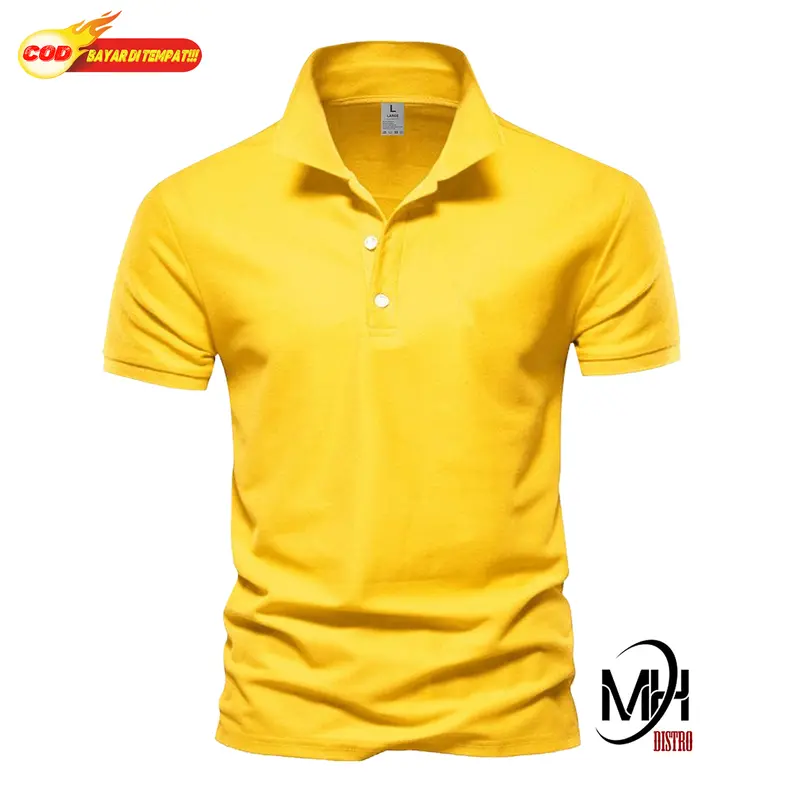 MAHA DISTRO - Kaos Polo Shirt Polos Kerah Abu Tua Lengan Pendek Kaos Kerah Pria/wanita Unisex 8