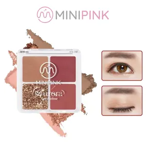MINIPINK Eyeshadow Palette 4 Color Shimmer Matte Palet Mata Pigmanted Tahan Lama MP047