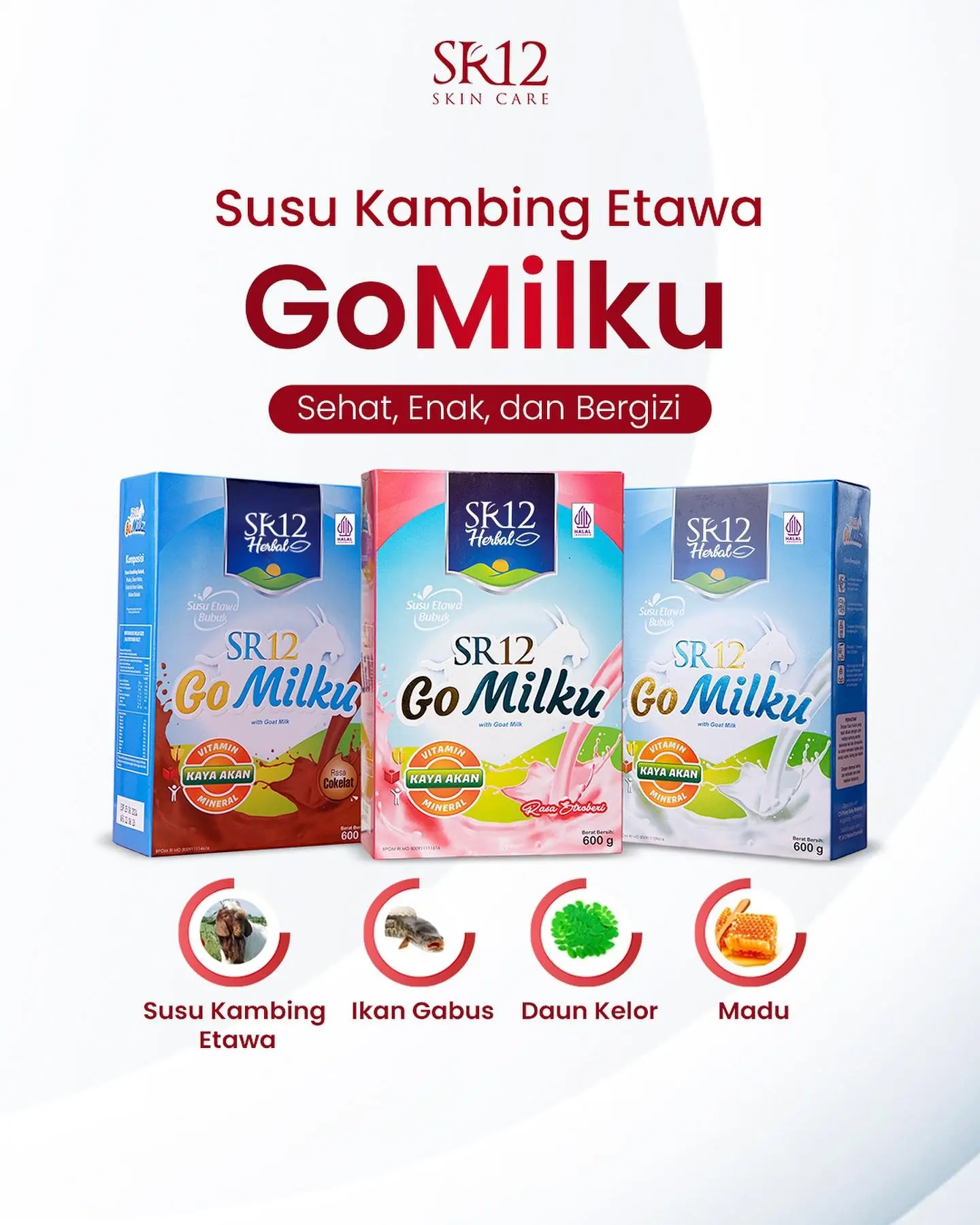 GOMILKU SR12 200GR SUSU KAMBING ETAWA