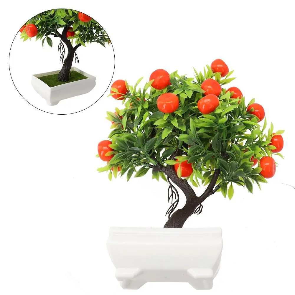 Cây Giả, Hoa Nhựa, Quả Chậu Giả, Cây Cam, Đồ Trang Trí Nhà Cửa Và Văn Phòng