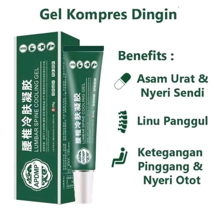 APDMP Salep Lumbar Asli Cream Lumbar Cina Original Lumbar Cold Compress Gel Lumbar Spine Cooling Gel Pereda Nyeri Sarap Kejepit Nyeri Sendi Nyeri Punggung Nyeri Leher Pegalinu 4