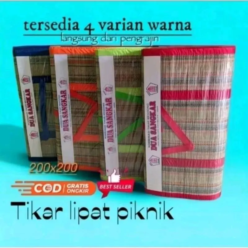 TIKAR LIPAT MENDONG TRADISIONAL JUMBO 300 X 200 CM / TIKAR HAJATAN / TIKAR HAJATAN MURAH / TIKAR HAJATAN JUMBO / TIKAR HAJATAN JUMBO MURAH