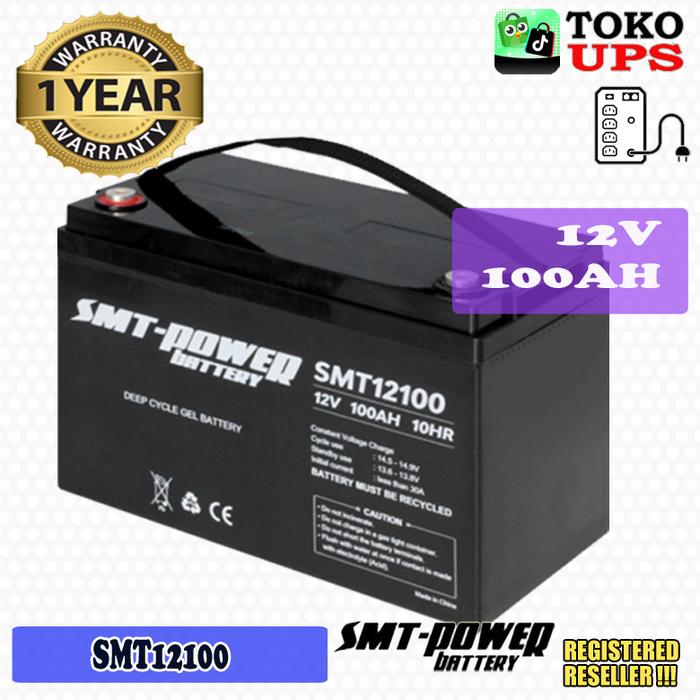 Gambar Baterai Kering 12V 100AH Deep Cycle Gel SMT-12100 - Unit dari TokoUPS Kota Administrasi Jakarta Pusat Tokopedia