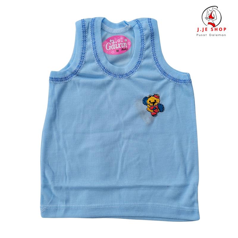12 Pcs Kaos Singlet Anak Laki-Laki Stabillo SINGLET Anak Katun Bordir Unisex Fashion - Pola Grafis Karakter 7