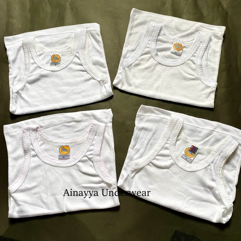 (6pcs) Singlet Kaos Dalam Anak Finka Cewek Cowok Bahan Adem Fashion 3