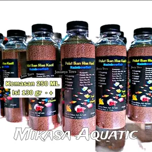 Makanan ikan kecil ikan warna warni , Cupang dan Guppy dan ikan lainnya