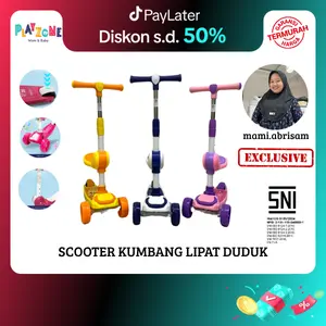 [SNI EXCLUSIVE MAMI.ABRISAM] PZ COD SNI / Scooter Sepeda Duduk / Mainan Anak Skuter Otoped 3 Roda 2in1 / Ada Musik Lagu / Lampu Roda Menyala Plastik Toys