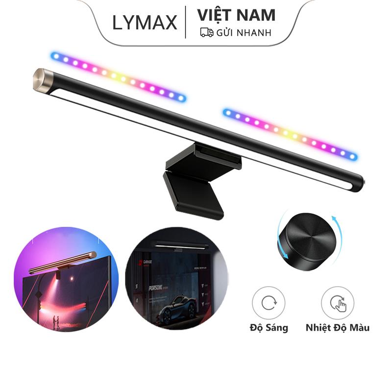 Đèn Treo Màn Hình Lymax Xiaomi Youpin Đèn Bàn Bảo Vệ Mắt Có Nhịp Điệu Nhận Âm Thanh Và Không Khí RGB