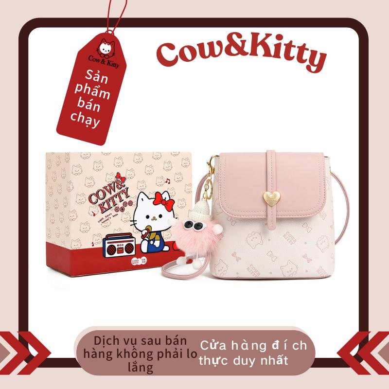 Cow&Kitty- Túi Cổ Điển, BORRY ROSA, Dành Cho Nữ, Túi Đeo Chéo Và Đeo Vai, Với Charm Mèo Dễ Thương