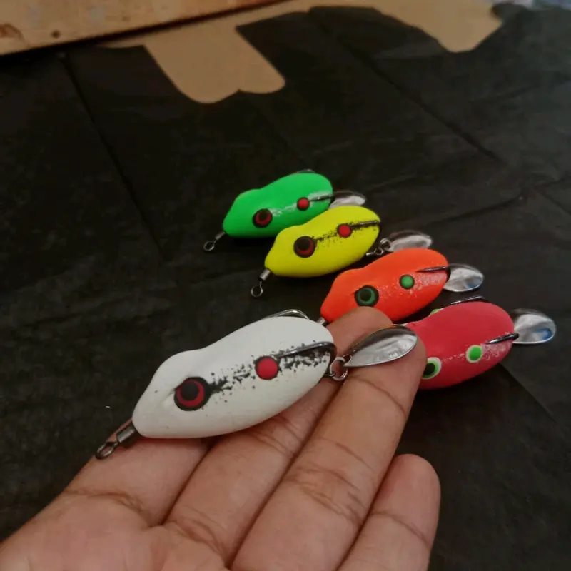 SOFT FROG 4 CM MURAH BERKUALITAS LURE MANCING CASTING IKAN GABUS TOMAN PANCING Umpan 4