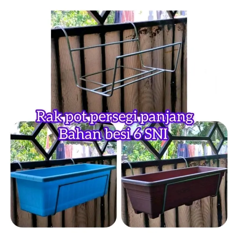 RAK POT GANTUNG RAK POT BALKON POT PANJANG 40CM Tanaman