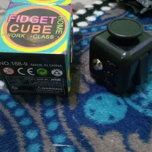 FIDGET KOTAK DADU TOYS BUTTON PUZZLE DICE MIX HANDLE CUBE Games