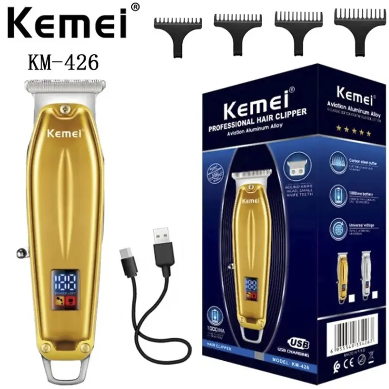 【COD】Kemei Alat Cukur Rambut Elektrik Hair Clipper Kemei KM-426 / KM-426 Alat Pencukur Kumis Jenggot Professional pemotong rambut Original Mesin Sisir Gunting 0