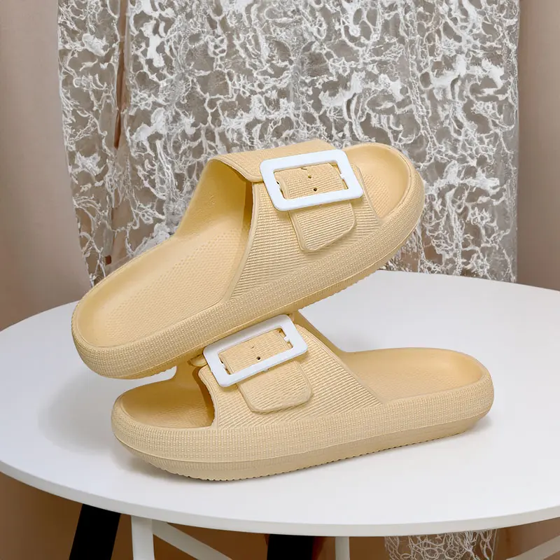 GRIT Wanita Sandal Home Slippers Summer Indoor Anti slip Couple Bathroom Shower EVA Support Women's Shoes Comfortable Soft Sole Home Slippers Sandal