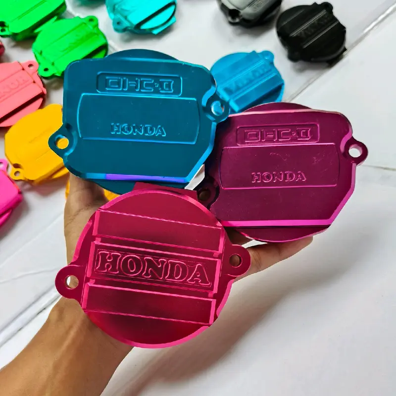 TUTUP TIMING / TUTUP NOKEN CNC ANODIZE model OHC ll GL 125 & TLR Helibars Tiger , cb , gl , megapro dll 0