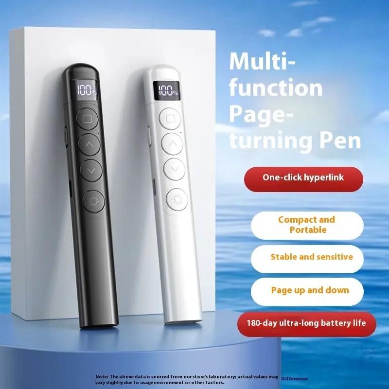 Bút trình chiếu không dây có thể sạc lại, dùng để nhấp/chỉ định trên PowerPoint và điều khiển từ xa cho máy chiếu (PPT), bút lật
