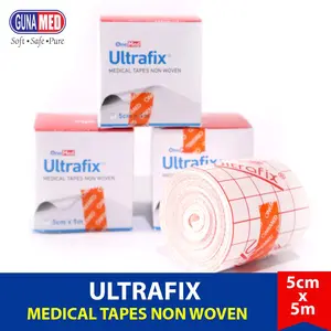 Plester  Penutup  Luka Ultrafix ukuran 5CM X 5M, 10CM X 5M, 15CM X 5M