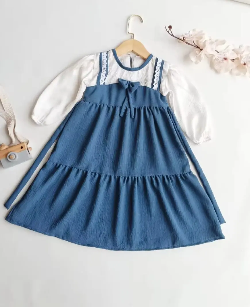 Gamis Anak Terbaru Zira Dress Fashion Anak Prempuan Kekinian Usia 2-9 Tahun Bahan Cringkle Premium