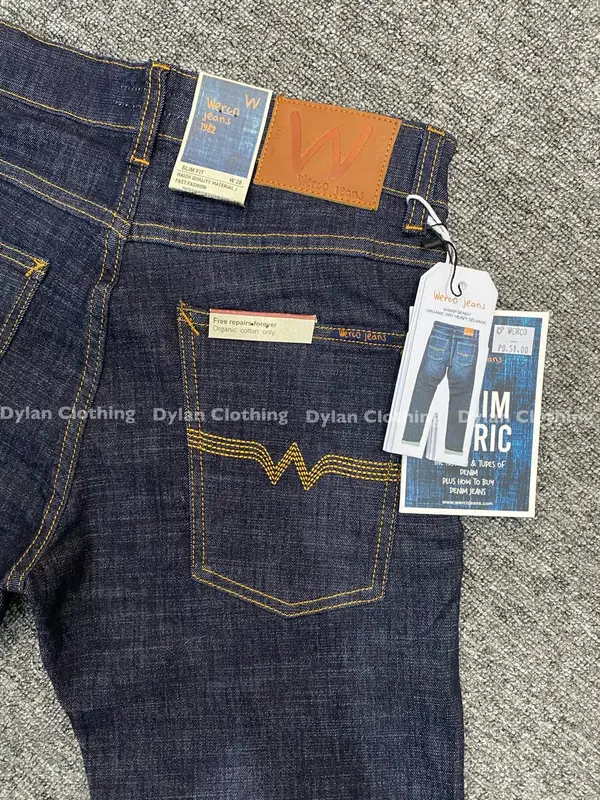 Celana Garment Werco Denim | Celana Jeans Panjang | Brand Lokal Original Berkualitas | Cuttingan Slimfit Stret Pria Hitam Distro Cowok Pria Hitam 3