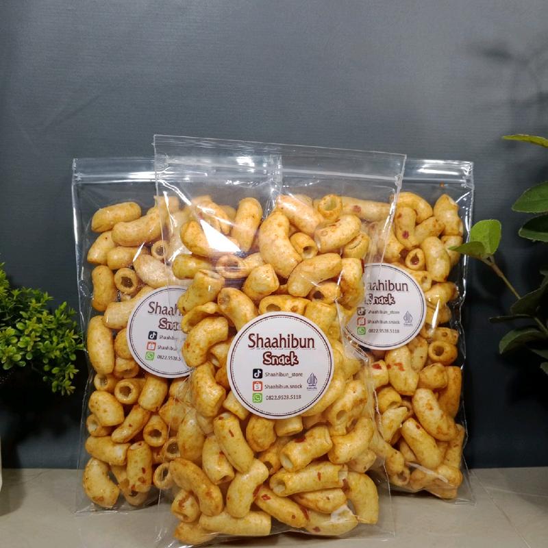 makaroni bumbu rujak Food Snack Kering Pedas Cemilan Camilan Makanan Manis Jajanan 0