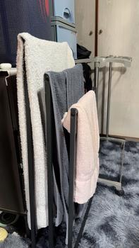 Product Review of [SG] Towel Standing Rack/ Bathroom Drying Rack/ Hanger Towel Rack Stand/ Bathroom Punch Free Towel Rack Toilet Hanger from I**3 1