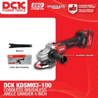 Gambar DCK KDSM03-100 Cordless Brushless Angle Grinder 4" / Mesin Gerinda Tangan Baterai / Gerinda 4 inch - UNIT ONLY dari Drill&Co Kota Administrasi Jakarta Barat 1 Tokopedia