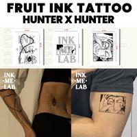 Gambar INKMELAB - Hunter X Hunter Fruit Ink Tattoo . Stiker Tato Temporer desain Anime Killua Gon Kurapika tahan 2-3 minggu dari Inkmelab Tattoo Kota Semarang 1 Tokopedia