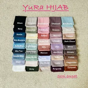 YuRa-3pcs-segi empat premium-voila scarf