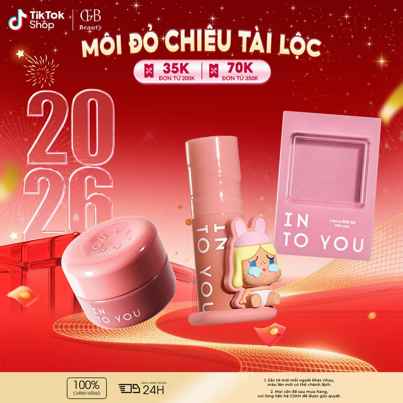 【HOT Son bùn và son bóng phổ biến của INTO YOU có độ lên màu cao không lem thích hợp khi đi làm hẹn hò và đi học.