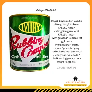 Compon / Kompon / Compound / Poles / Rubbing Compound Putih 1KG