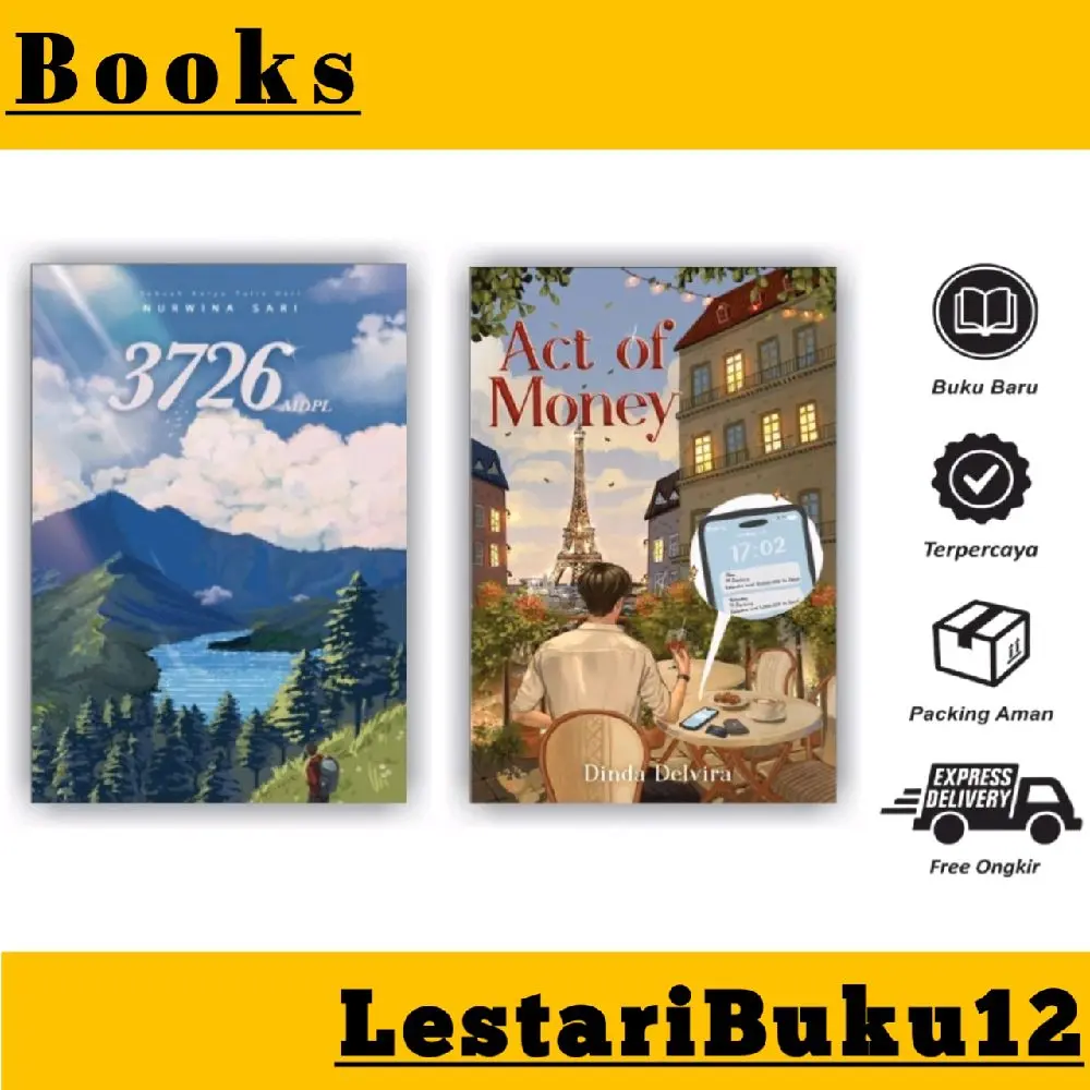 Paket Novel 3726 MDPL + Act of Money Bookpaper Kuning